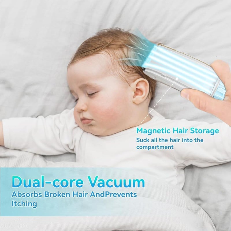 HARPIMER Vacuum Baby Hair Clippers with Dual Motor Power - Image 3